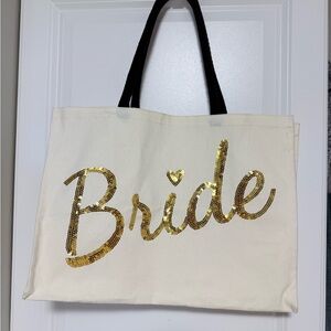 Cynthia Rowley Gold Sequin Bride Tote
